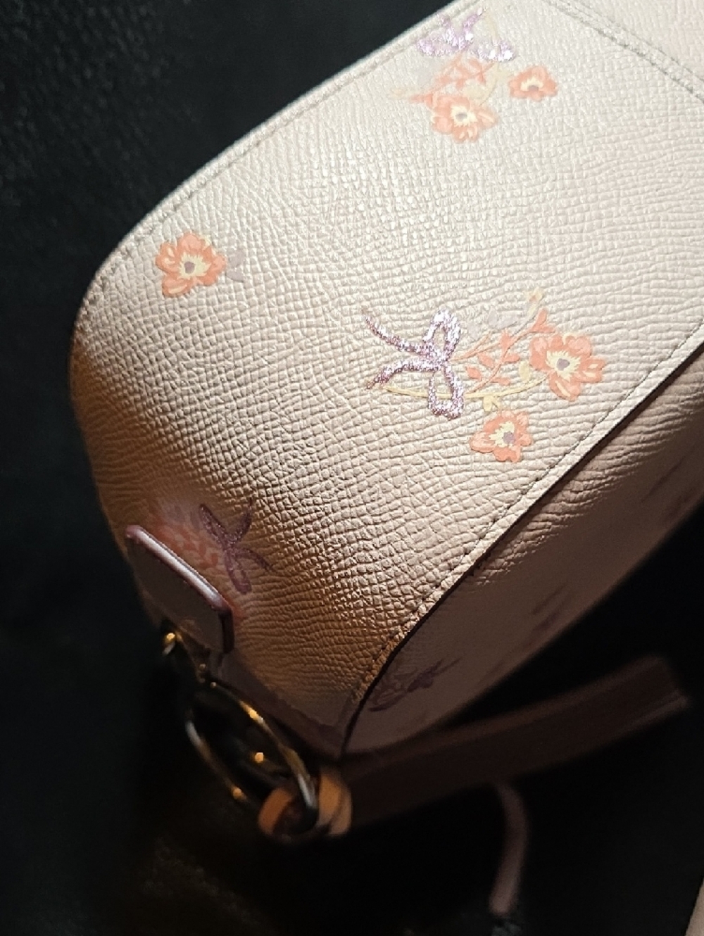Coach Camera Bag With Floral Bow Print - Picture 14 of 14